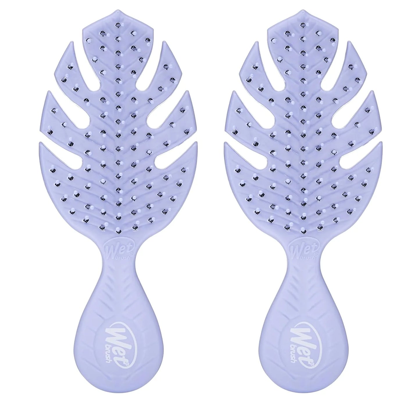 Wet Brush Go Green Mini Detangler, Purple - Detangling Travel Hair Brush - Ultra-Soft IntelliFlex Bristles Glide Through Tangles & Gently Loosens Knots While Minimizing Pain, Split Ends & Breakage