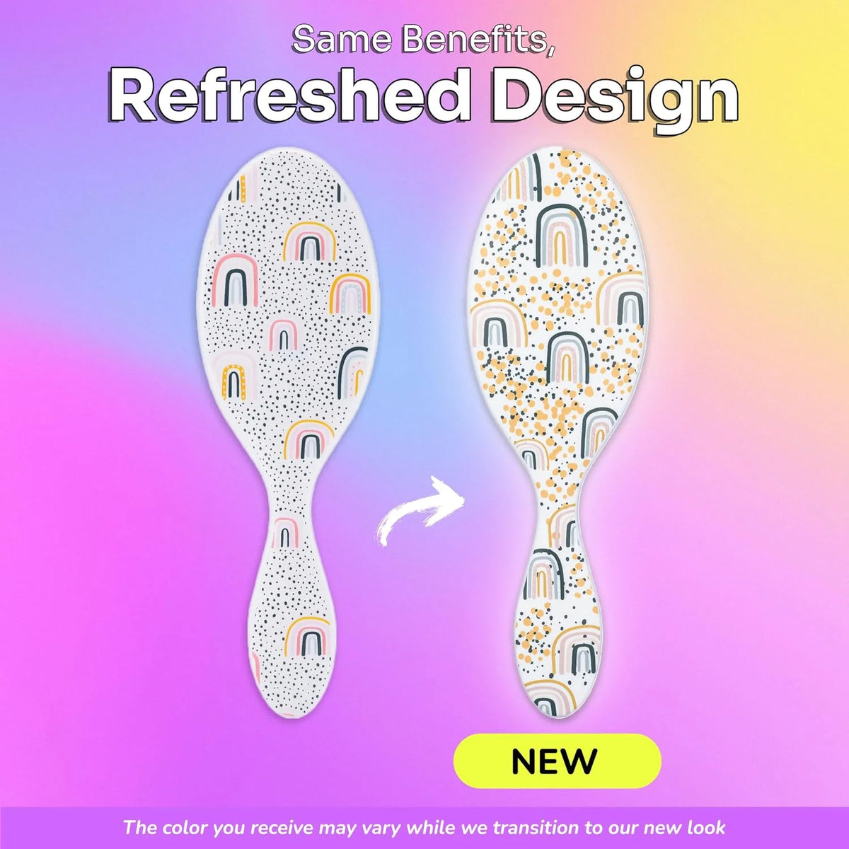 Wet Brush Kids Detangler Hair Brushes - Chevron - Midi Detangling Brush with Ultra-Soft IntelliFlex Bristles Glide Through Tangles with Ease - Pain-Free Comb for All Hair Types