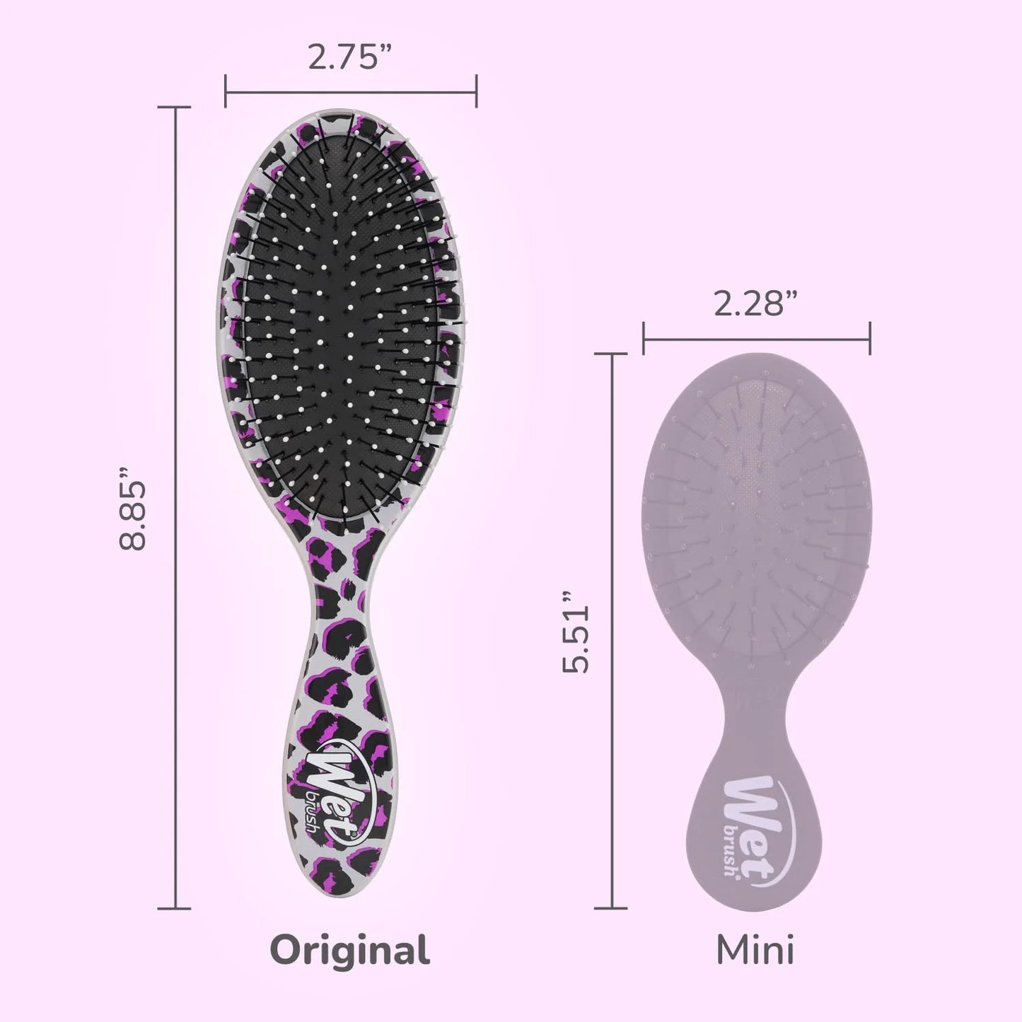 Wet Brush Original Detangler Hair Brush, Hipster Sketch, Ultra-Soft IntelliFlex Bristles, Detangling Bristles Glide Through Tangles (Wet & Dry Hair), Women & Men