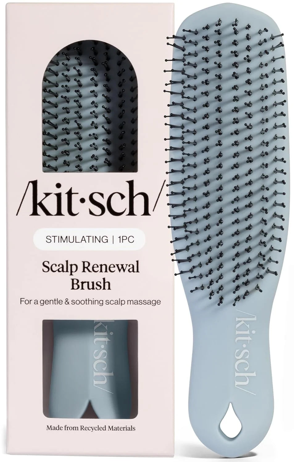 Kitsch Scalp Renewal Brush - Hairbrush Scalp Massager - Haze Blue