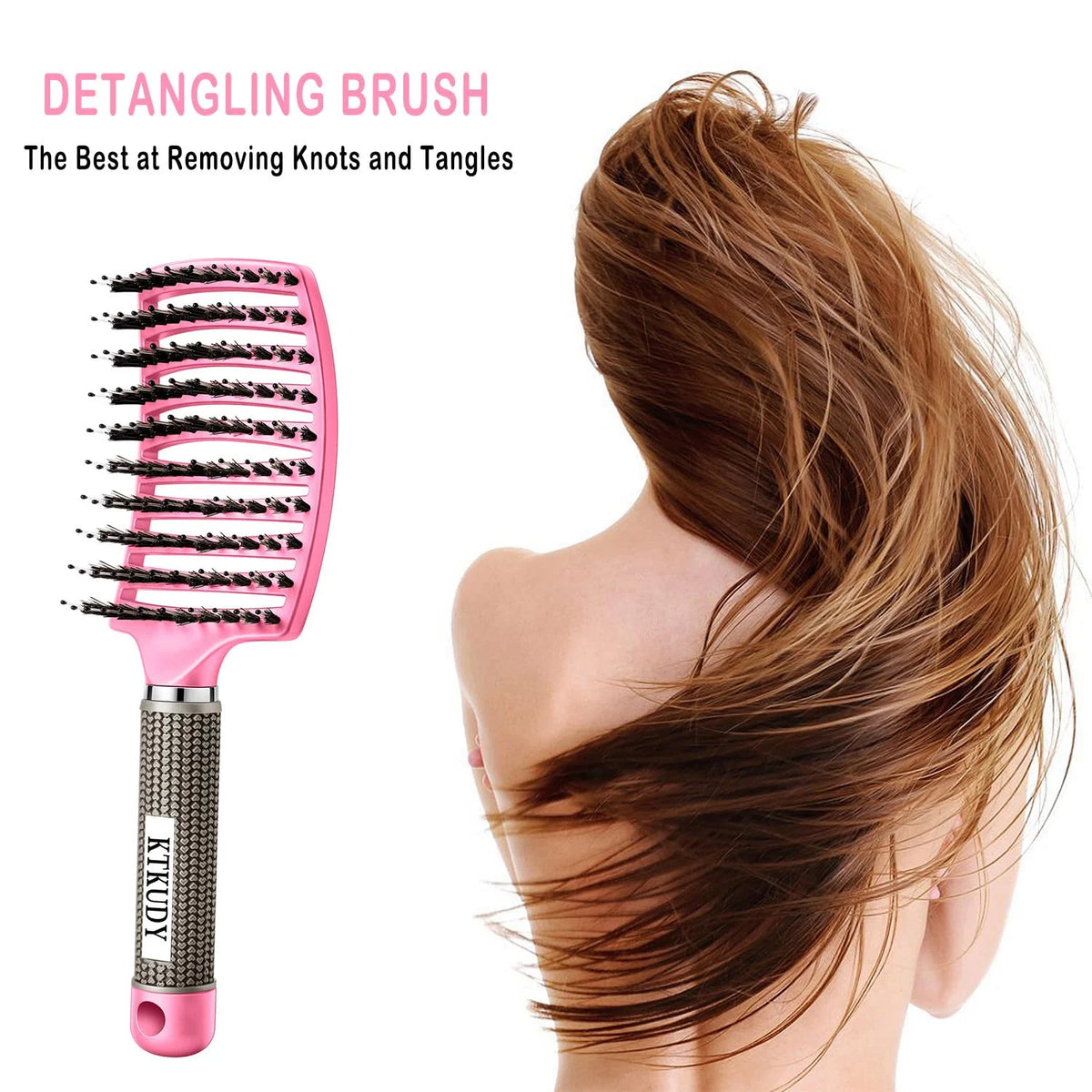 Detangling Brush for Women & Kids, Wet & Dry Hair, All Hair Types
