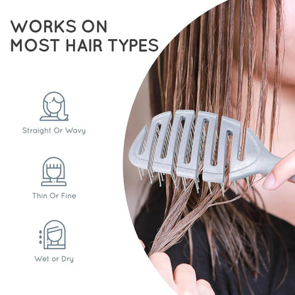 Detangler Hairbrush, Soft Bristle Detangling Brush,Quick Smoothing(Natural)