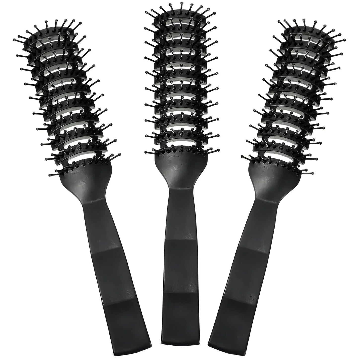 Patelai 3 Pcs Vent Hair Brush for Women Detangling Anti Static,Black
