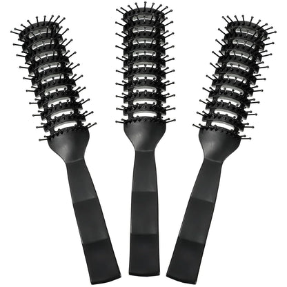 Patelai 3 Pcs Vent Hair Brush for Women Detangling Anti Static,Black