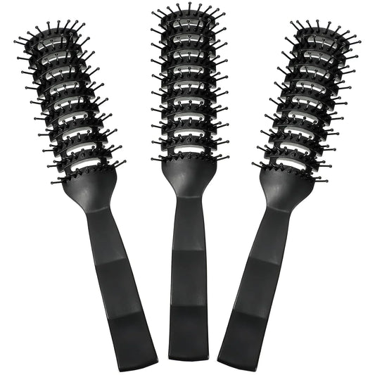 Patelai 3 Pcs Vent Hair Brush for Women Detangling Anti Static,Black