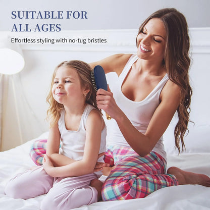 SHINLEA Detangling Brush for Curly Hair, Paddle Detangler Brush for Blow Drying, Wet Dry Hair Brush for Thick Wavy Fine Hair, Soft Nylon Bristle Hairbrush for Women Men Kids