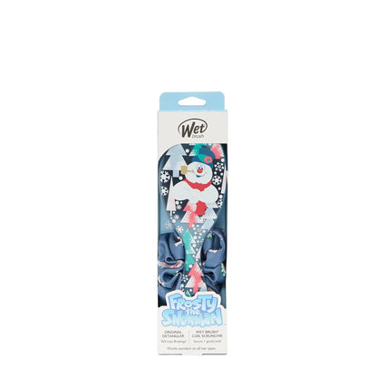 Wet Brush Original Detangler Hair Brush Frosty Kit - Ultra-Soft IntelliFlex Bristles - Detangling Brush Glides Through Tangles For All Hair Types (Wet Dry & Damaged) - 1 Brush & 1 Scrunchie