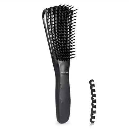 BESTOOL Detangling Brush for Natural Hair, Detangler for 3/4abc Curly, Coily, Kinky Hair, Detangle Wet/Dry Easily with No Pain (Purple)
