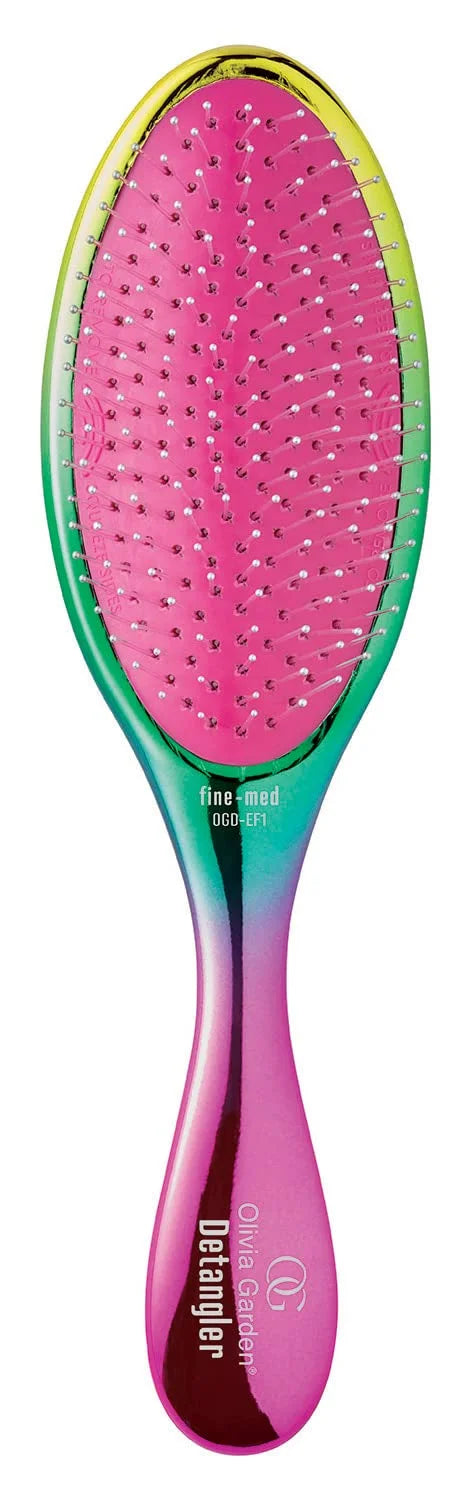 Olivia Garden Aurora Detangler Brush for Wet and Dry Fine to Medium Hair - Detangling Brush for Women, Men, Kids