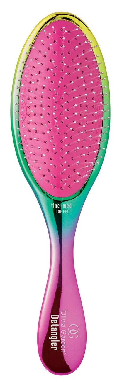 Olivia Garden Aurora Detangler Brush for Wet and Dry Fine to Medium Hair - Detangling Brush for Women, Men, Kids