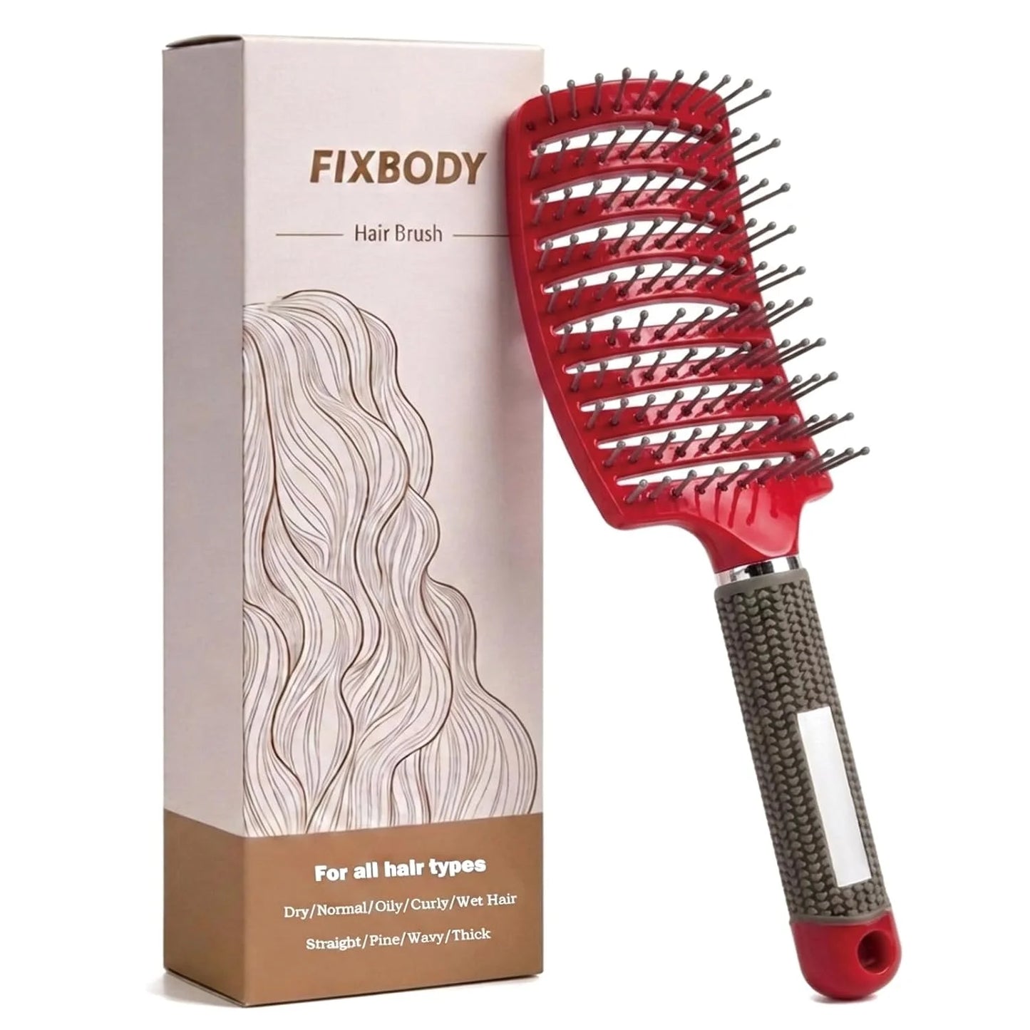 Curved Vented Hair Brush,Detangler Brush Faster Blow Drying for Women, Men