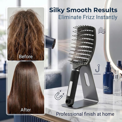Curved Vented Hair Brush,Detangler Brush Faster Blow Drying for Women, Men