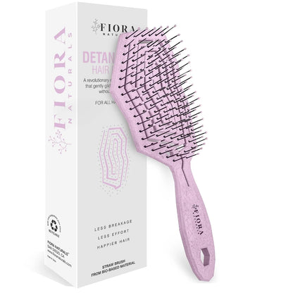 Fiora Naturals Detangling Hair Brush for Women, Detangler Hair Brush, Pink