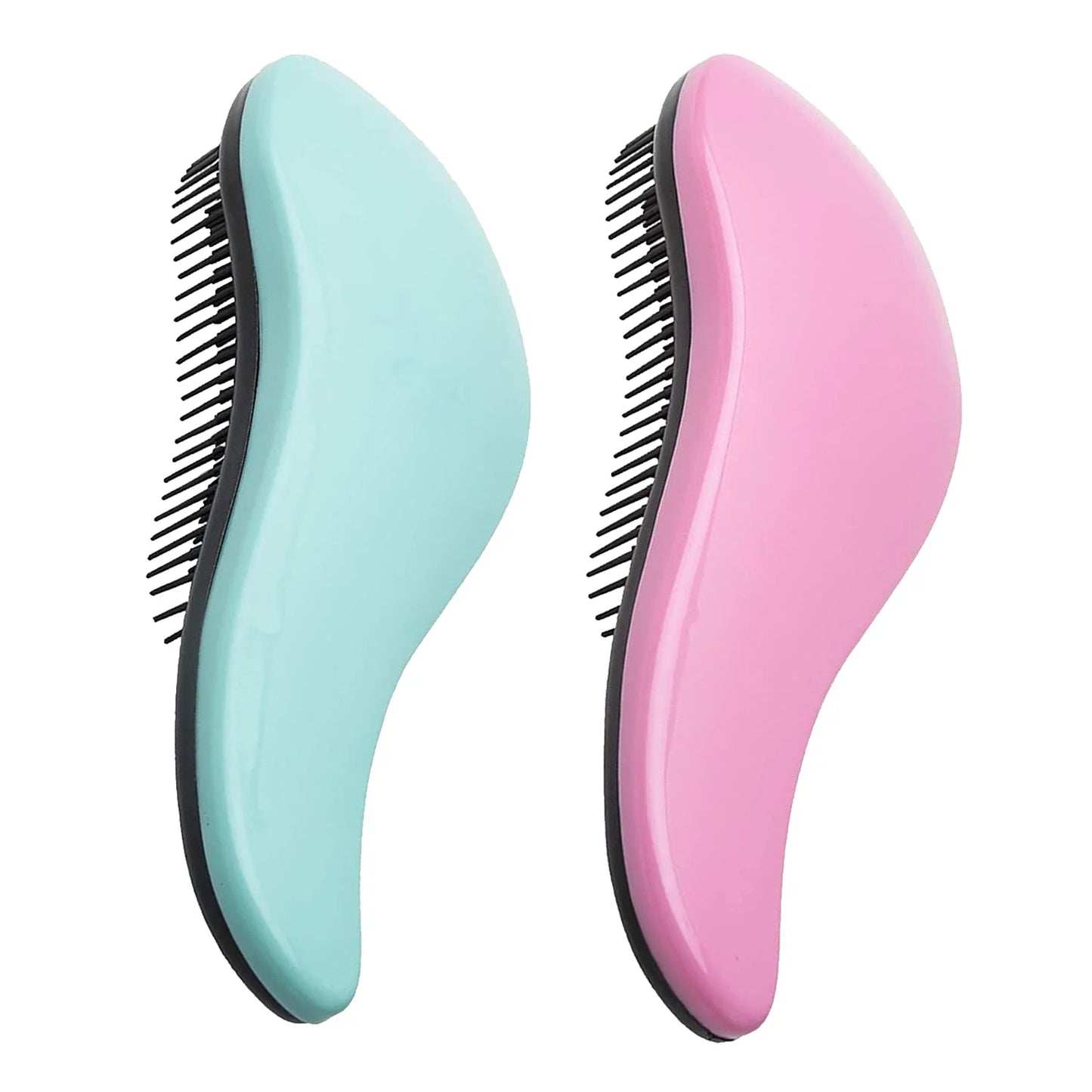 WYNK Detangling Hairbrush Detangler 2 Pack for Adults & Kids, Iridescent