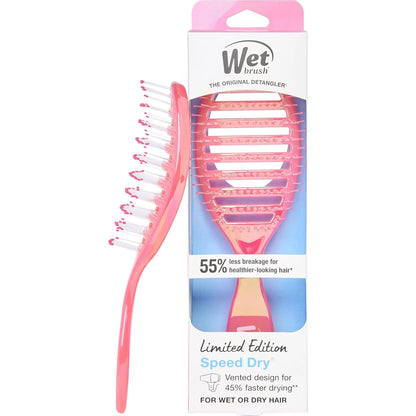 Wet Brush Speed Dry Hair Brush, Orange Crush (Summer Quencher) - Vented Design & Soft HeatFlex Bristles Are Blow Dry Safe - Ergonomic Handle Manages Tangles - Pain-Free Hair Accessories
