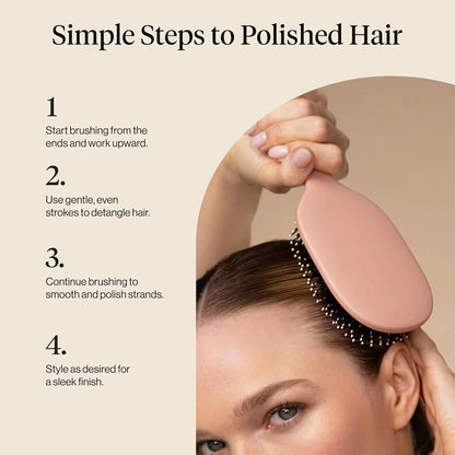 Kitsch Smooth & Polish Hair Brushes For Women and Men - Haze Blue
