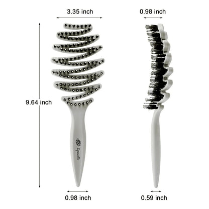 Natural Boar Bristle Hair Brush for Fine Hair - A Great Gift
