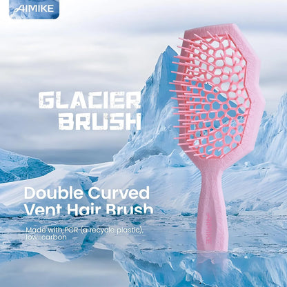AIMIKE Glacier Detangler Brush for Curly Hair, Wet & Dry Hair Brush
