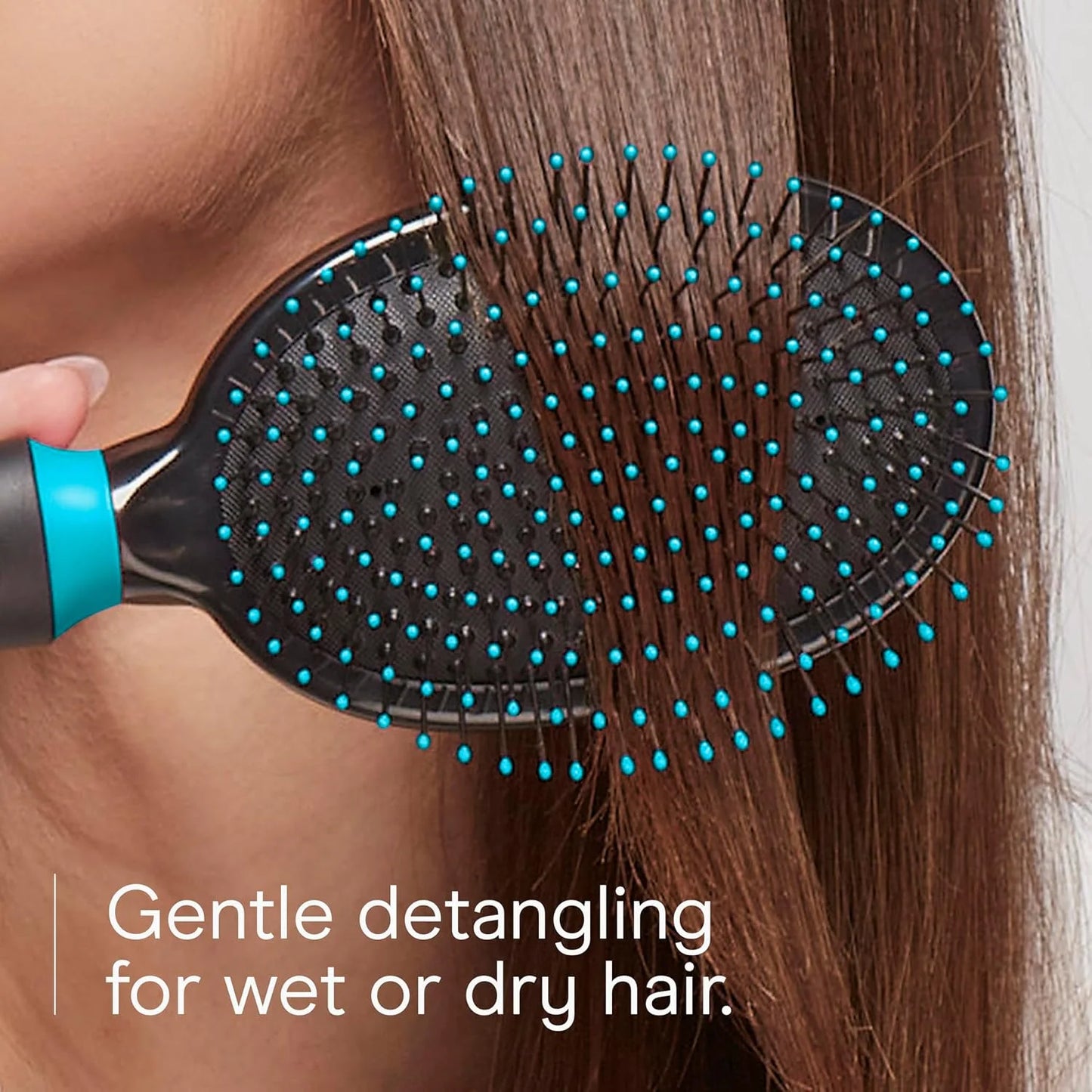 Conair Salon Results 3-Pack Hair Brushes, Detangling Hair Brush for Men and Women, For All Hair Types, Metal Bristles and Cushion Base, Black