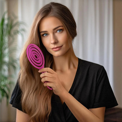 Ninabella Detangler Brush - No Tangle Hair Brush for Women, Fine, Thick and Long Hair - Hairbrush for Wet and Dry Hair, Gentle on the Scalp - Light Blue