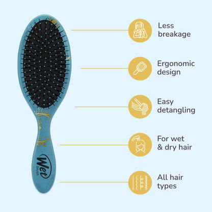 Wet Brush Disney Original Hair Detangler, Cinderella (Elegant Princess), Ultra-Soft IntelliFlex Bristles, Detangling Brush Glides Through Tangles (Wet Dry & Damaged Hair), Women & Men