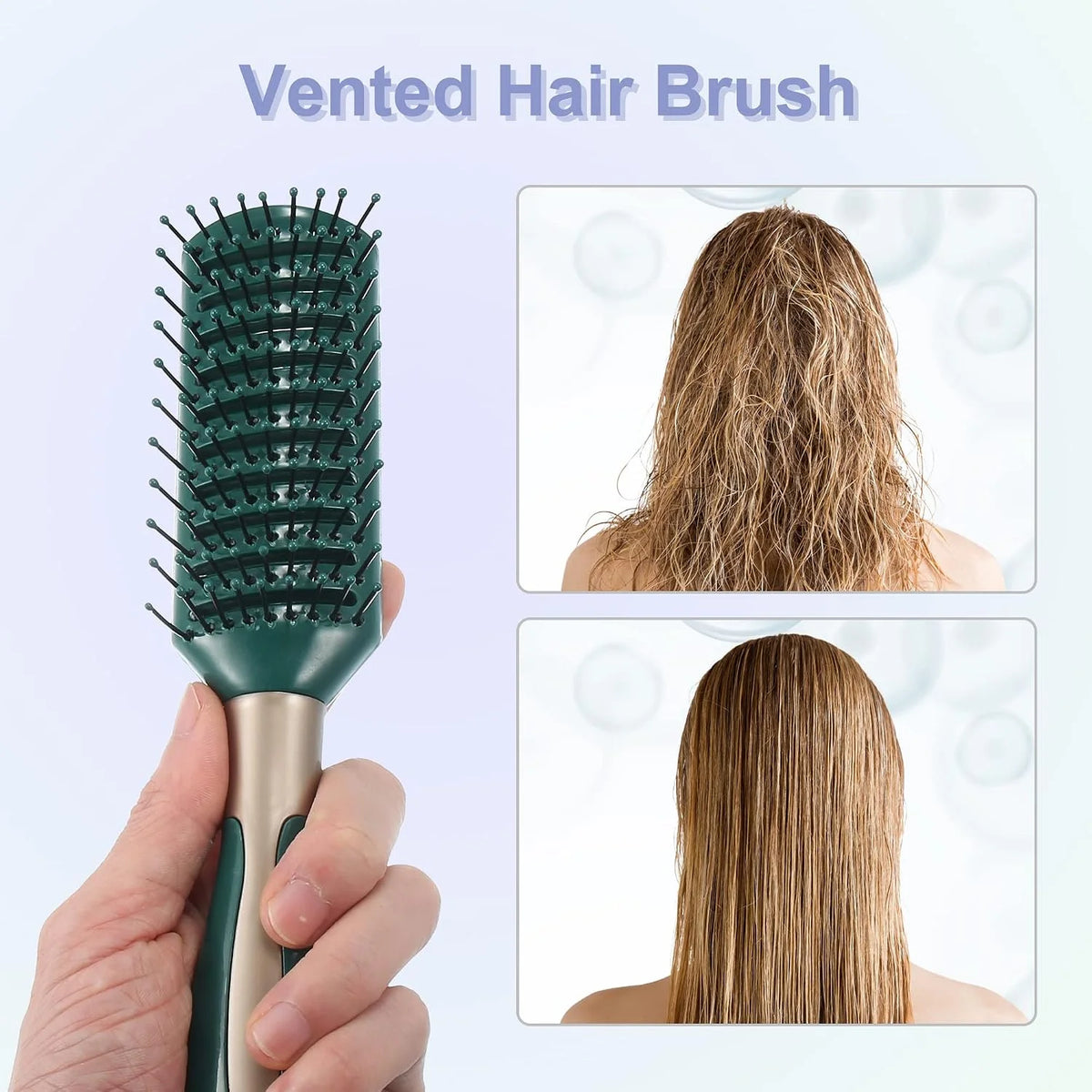 VOCOSTE Vent Hair Brush, Detangling Wet Brush, Green