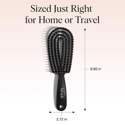 Kitsch Flexi Flow Detangler Brush, Hair Brushes For Women - Terracotta