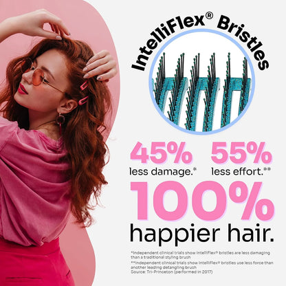 Wet Brush Shower Hair Brush Detangler Bundle with Exclusive Ultra-soft IntelliFlex Bristles - 2 Pack