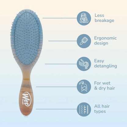 Wet Brush Original Detangler Hair Brush, Hipster Sketch, Ultra-Soft IntelliFlex Bristles, Detangling Bristles Glide Through Tangles (Wet & Dry Hair), Women & Men