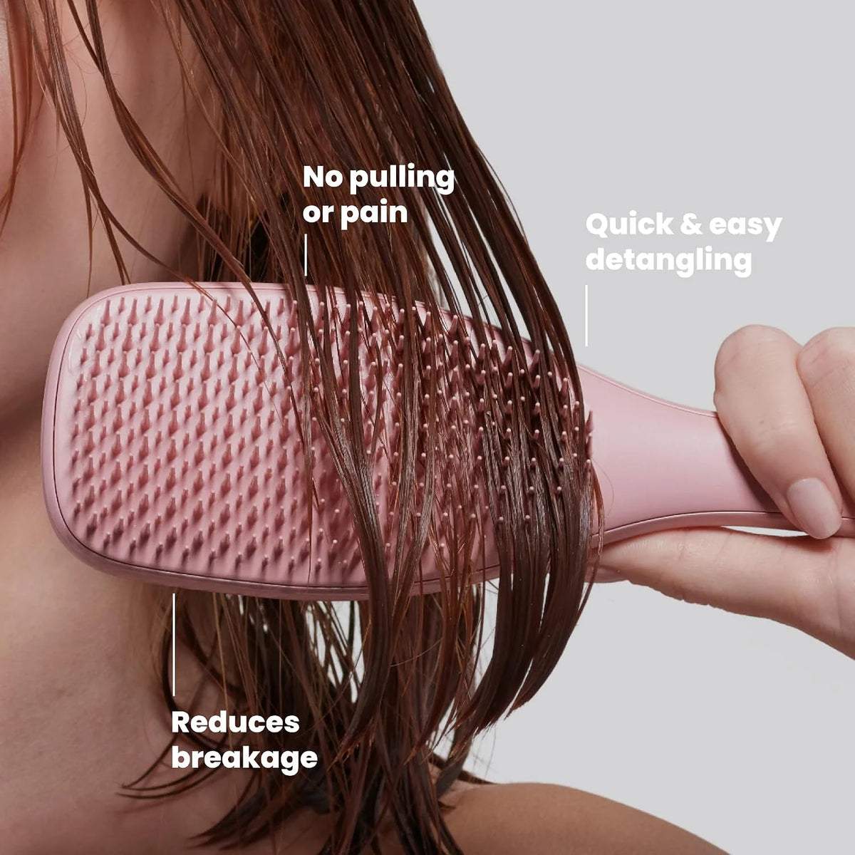 Tangle Teezer Ultimate Detangler Brush, Straight to Wavy, Millennial Pink