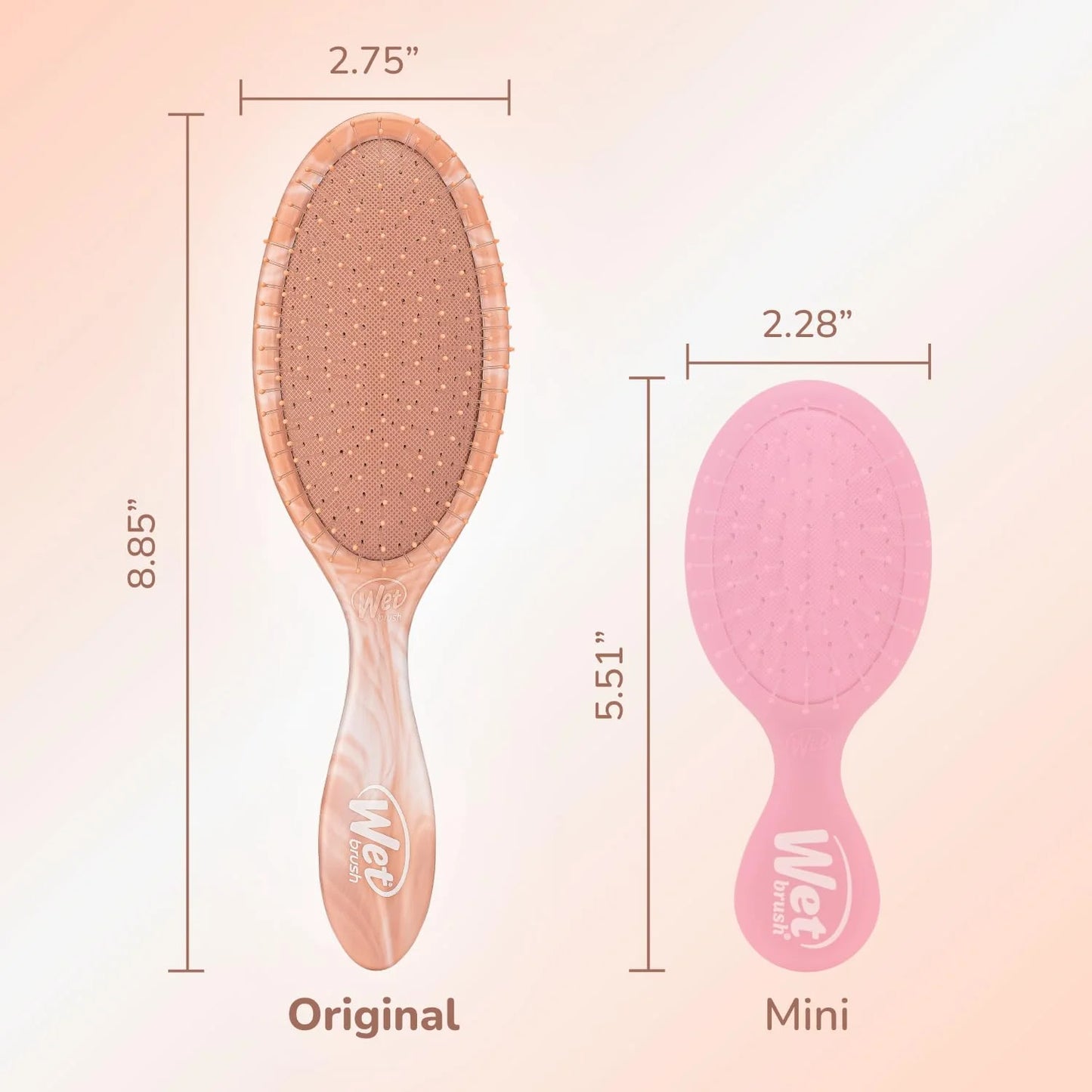 Wet Brush Original Detangler Hair Brush, Hipster Sketch, Ultra-Soft IntelliFlex Bristles, Detangling Bristles Glide Through Tangles (Wet & Dry Hair), Women & Men