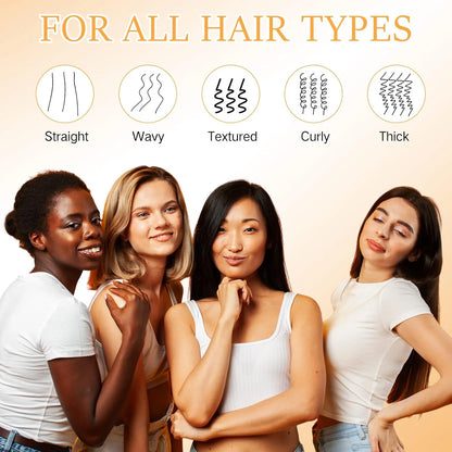 Nuenen 6 Pcs Wet Detangling Hair Brush, Dry Soft Bristle, Black