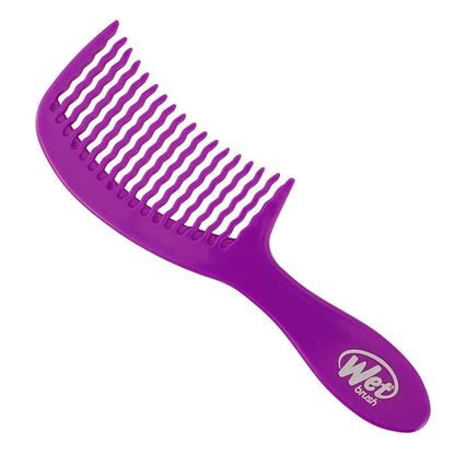 Wet Brush Detangling Comb - Purple Unisex Comb 1 Pc (Pack of 2)