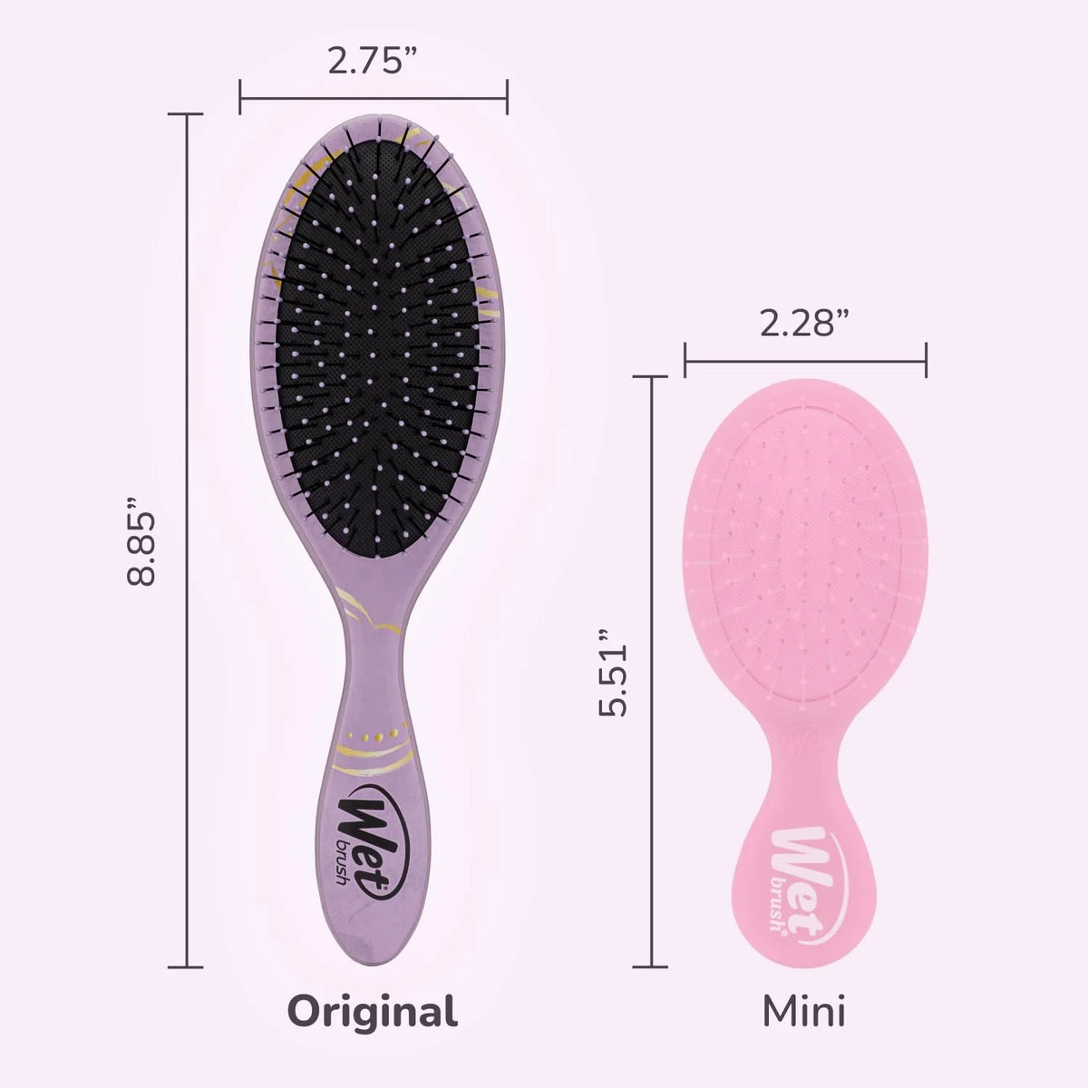 Wet Brush Disney Original Hair Detangler, Cinderella (Elegant Princess), Ultra-Soft IntelliFlex Bristles, Detangling Brush Glides Through Tangles (Wet Dry & Damaged Hair), Women & Men