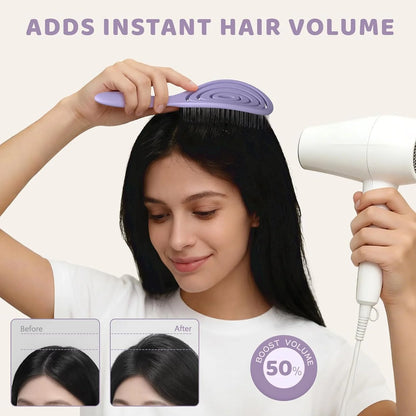 SHINLEA Hair Brush, Detangle Anti Tangle Brush, Spiral Hairbrush for Wet & Dry Hair, Women, Men, Kids, Glide Through Tangles For All Hair Types, Green
