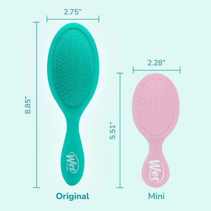 Wet Brush Original Detangler, Green Juice (Summer Quencher), Ultra-Soft IntelliFlex Bristles Glide Through Tangles, Detangling Hair Brush (Wet & Dry), Women & Men, Limited Edition