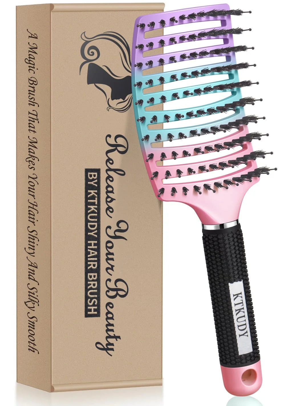Detangling Brush for Women & Kids, Wet & Dry Hair, All Hair Types