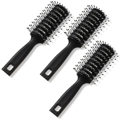 Patelai 3 Pcs Vent Hair Brush for Women Detangling Anti Static,Black