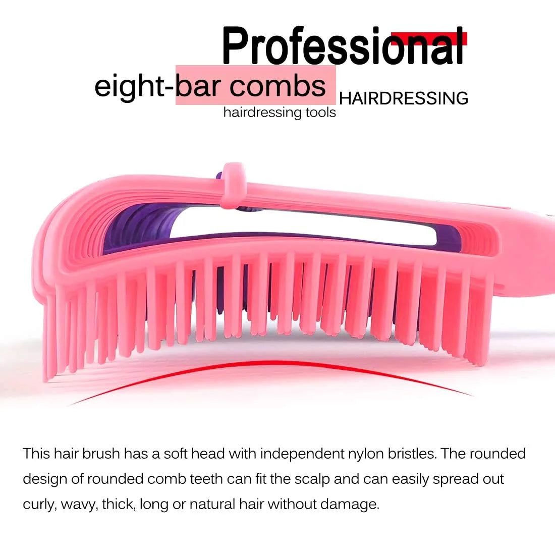 Hair Brush, Detangling Brush for Afro America/African Hair Textured 3a to 4c Kinky Wavy/Curly/Coily/Wet/Dry/Oil/Thick/Long Hair, Knots Detangler Scalp Massage Comb (2 pcs, Blue-Blue)