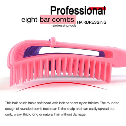 Hair Brush, Detangling Brush for Afro America/African Hair Textured 3a to 4c Kinky Wavy/Curly/Coily/Wet/Dry/Oil/Thick/Long Hair, Knots Detangler Scalp Massage Comb (2 pcs, Blue-Blue)
