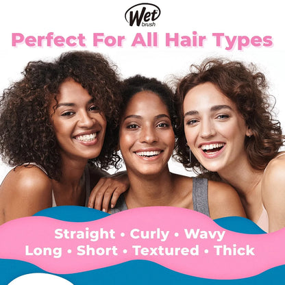 Wet Brush Original Detangler Hair Brush, Arctic Blue - All Hair Types - Ultra-Soft IntelliFlex Detangler Bristles Glide Through Tangles with Ease - Pain-Free Comb for Men & Women