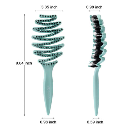 Natural Boar Bristle Hair Brush for Fine Hair - A Great Gift