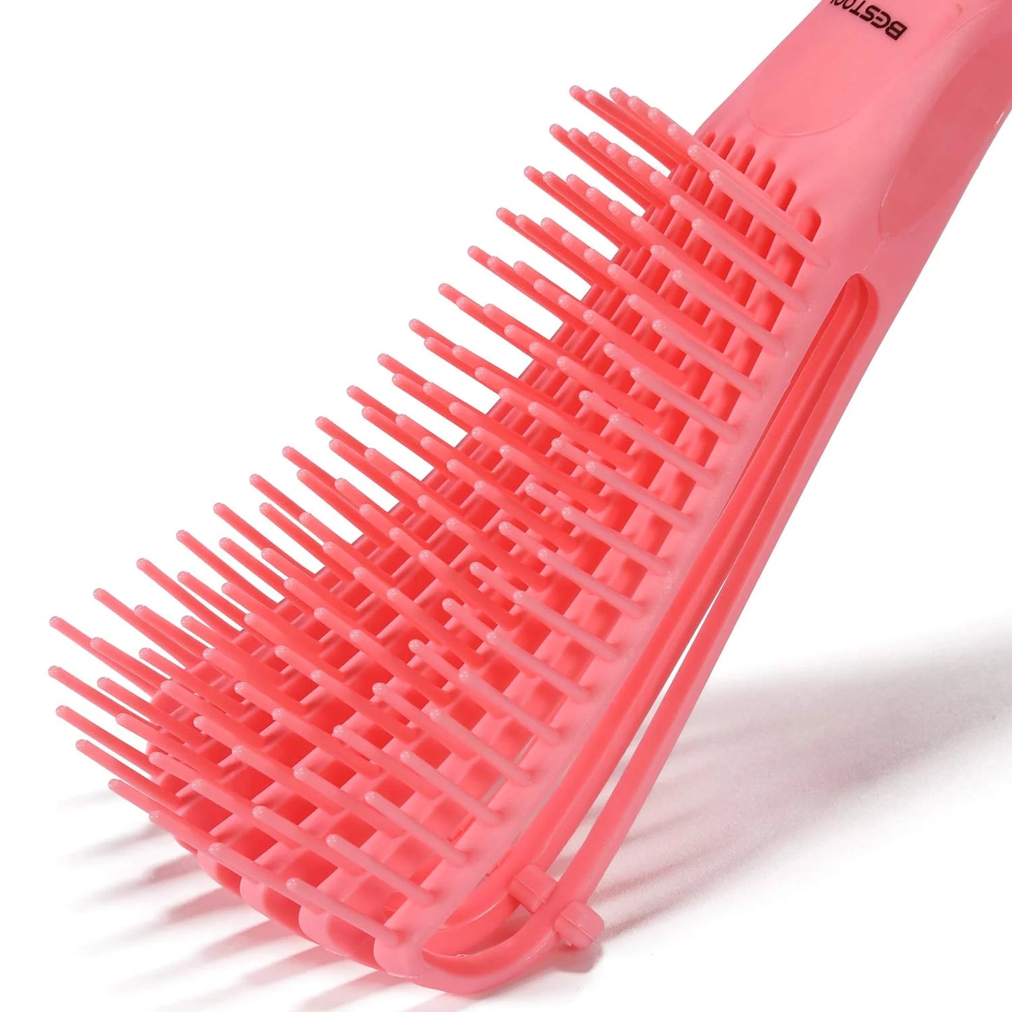 BESTOOL Detangling Brush for Natural Hair, Detangler for 3/4abc Curly, Coily, Kinky Hair, Detangle Wet/Dry Easily with No Pain (Purple)