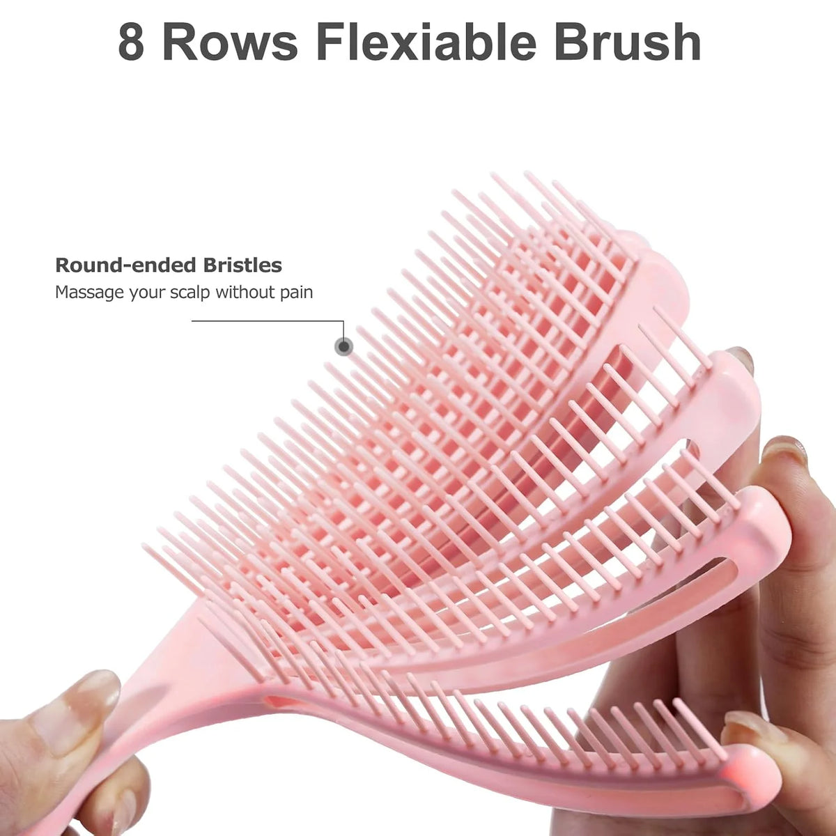 SHINLEA Detangler Brush for Curly Hair, Wet Dry Detangling Hair Brush for Thick Thin Wavy Hair, Gentle Detangle Hairbrush Reduces Breakage for Women Men Kids (Purple)