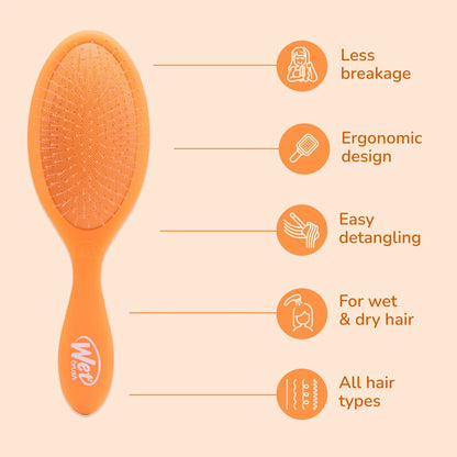 Wet Brush Original Detangler, Green Juice (Summer Quencher), Ultra-Soft IntelliFlex Bristles Glide Through Tangles, Detangling Hair Brush (Wet & Dry), Women & Men, Limited Edition