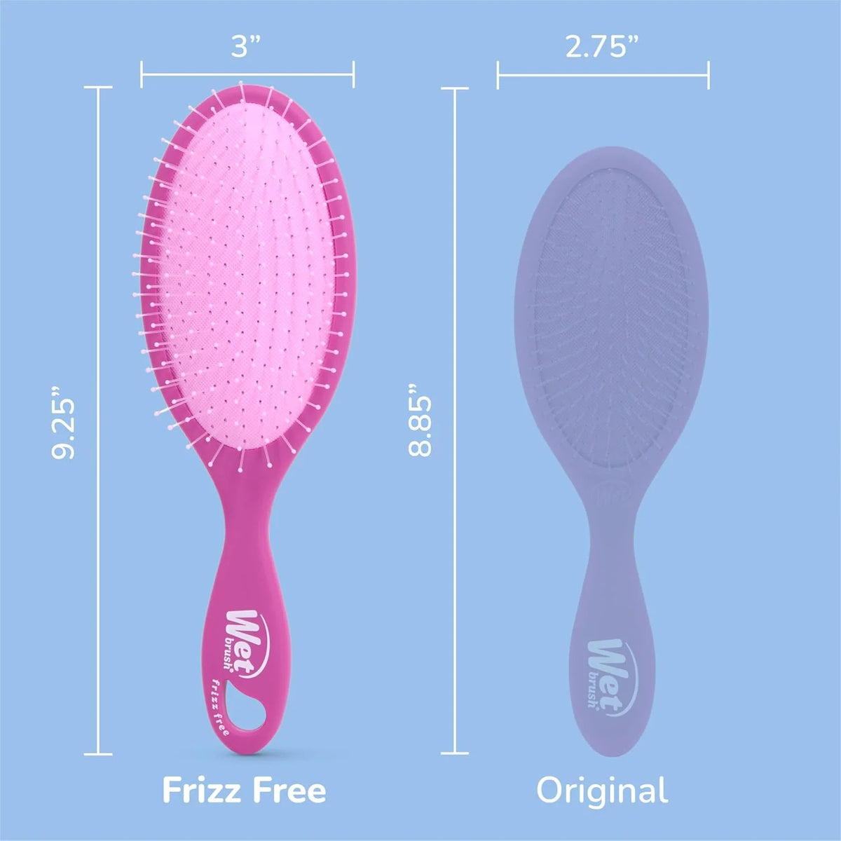 Wet Brush Frizz-Free Detangler Brush with Ionic Technology, Pink, Provides Frizz Control, Reduces Static, and Smooths All Hair Types, Best For Dry Hair, Made for Women, Men & Kids