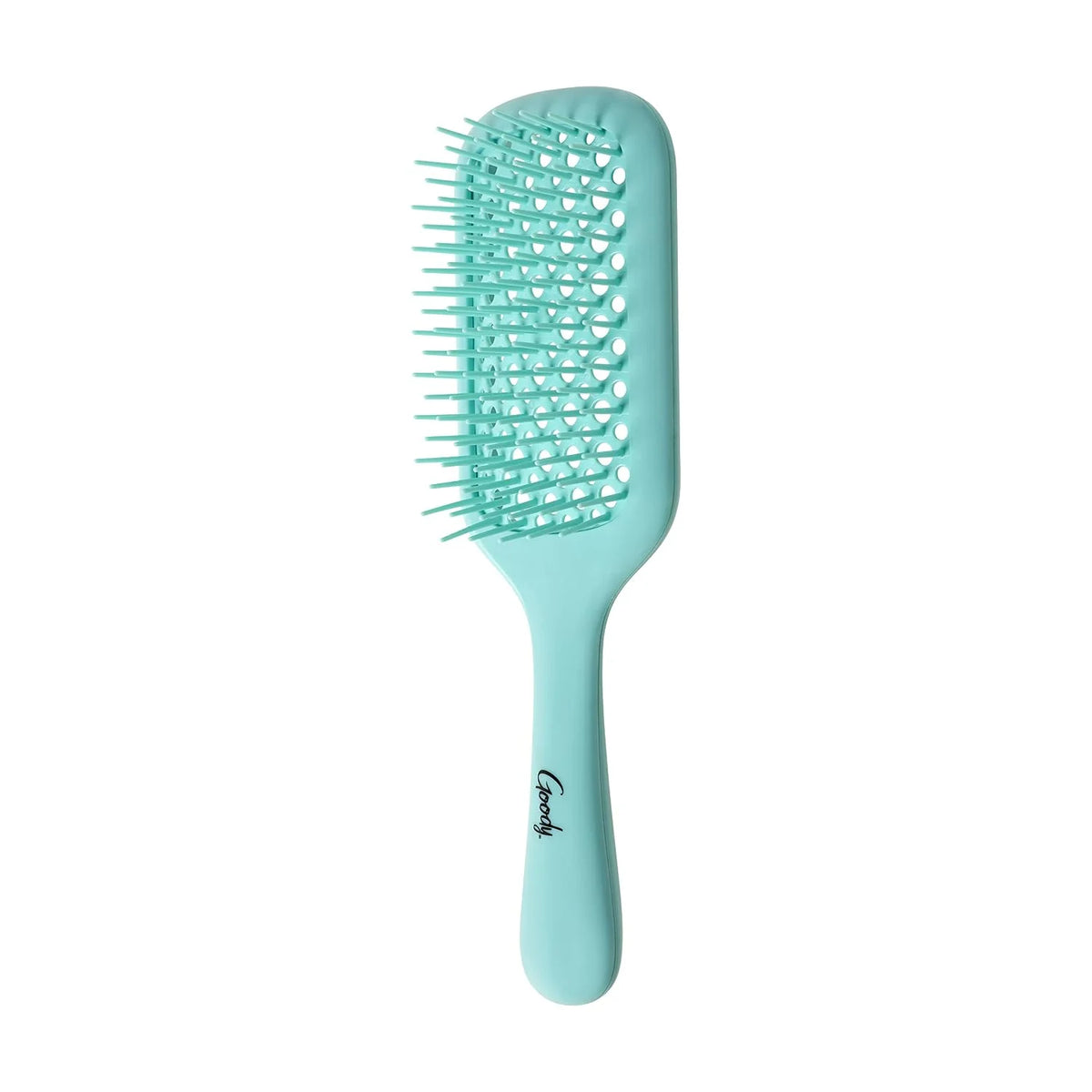 Planet Goody Ocean Rescue Vented Paddle Brush - Teal, Ouchless Detangler with Flexible Bristles, Helps Accelerate Drying, Use as a Detangling or Styling Brush, All Hair Types