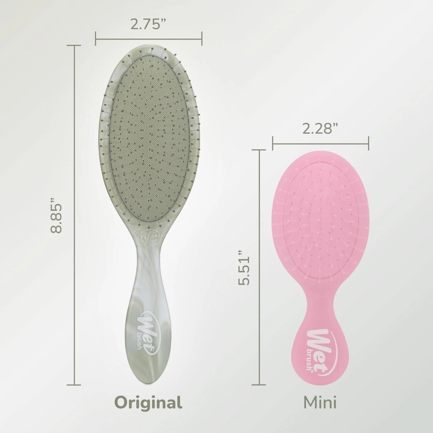 Wet Brush Original Detangler Hair Brush, Hipster Sketch, Ultra-Soft IntelliFlex Bristles, Detangling Bristles Glide Through Tangles (Wet & Dry Hair), Women & Men