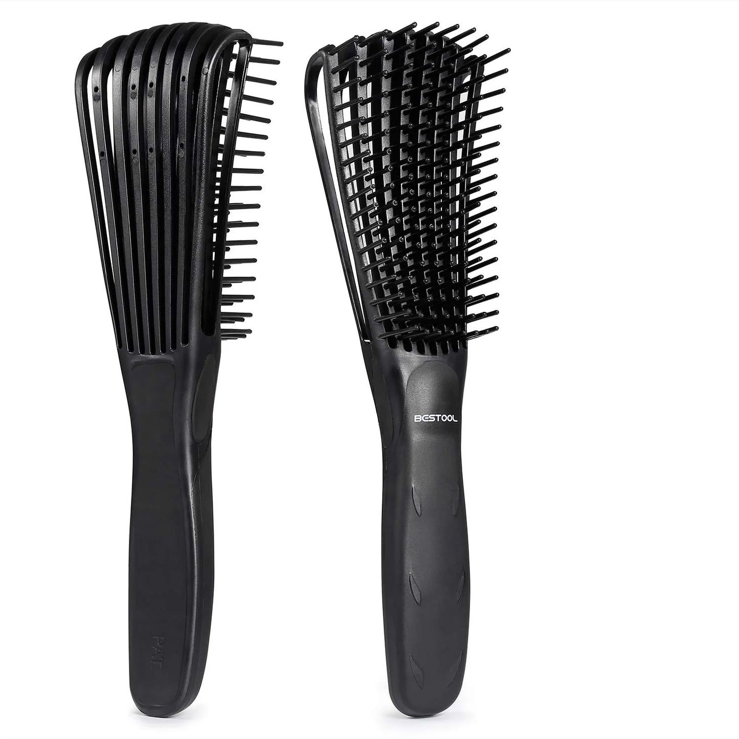 BESTOOL Detangling Brush for Natural Hair, Detangler for 3/4abc Curly, Coily, Kinky Hair, Detangle Wet/Dry Easily with No Pain (Purple)