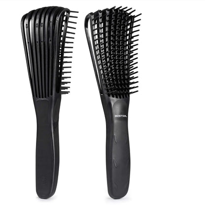 BESTOOL Detangling Brush for Natural Hair, Detangler for 3/4abc Curly, Coily, Kinky Hair, Detangle Wet/Dry Easily with No Pain (Purple)